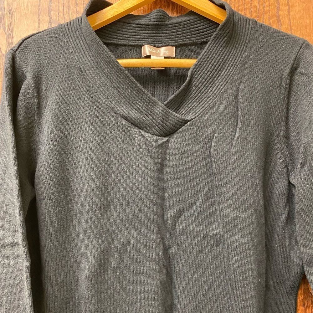 White Staga Academia Professor Black And Evergreen V Neck Knit Sweater 2 Pack — image 2 of 8